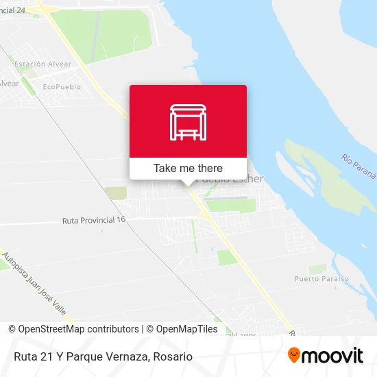 Ruta 21 Y Parque Vernaza map