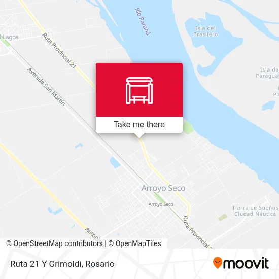 Ruta 21 Y Grimoldi map