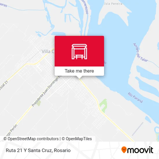 Ruta 21 Y Santa Cruz map