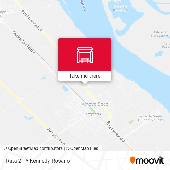 Ruta 21 Y Kennedy map