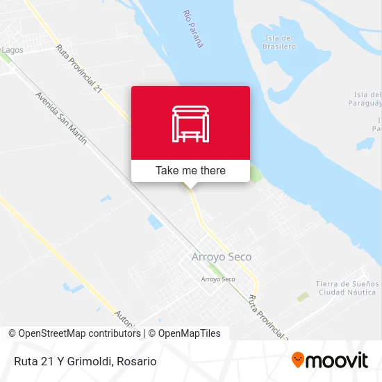 Ruta 21 Y Grimoldi map