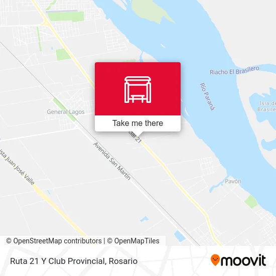 Ruta 21 Y Club Provincial map