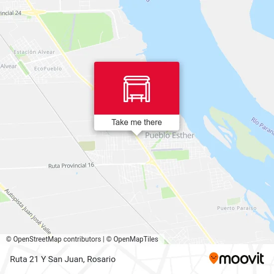 Ruta 21 Y San Juan map