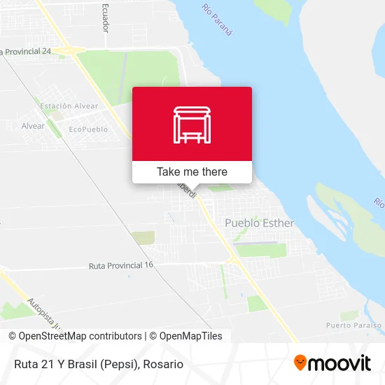 Ruta 21 Y Brasil (Pepsi) map