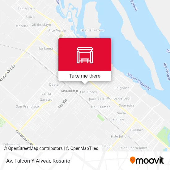 Av. Falcon Y Alvear map
