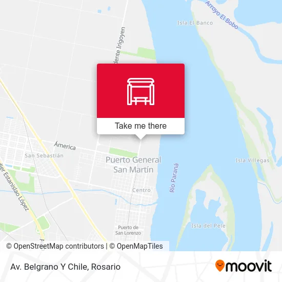 Av. Belgrano Y Chile map