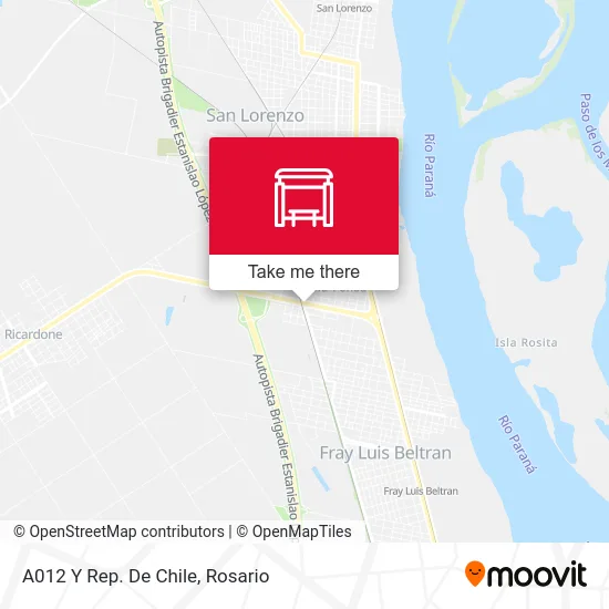 A012 Y Rep. De Chile map