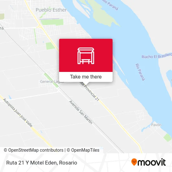 Ruta 21 Y Motel Eden map