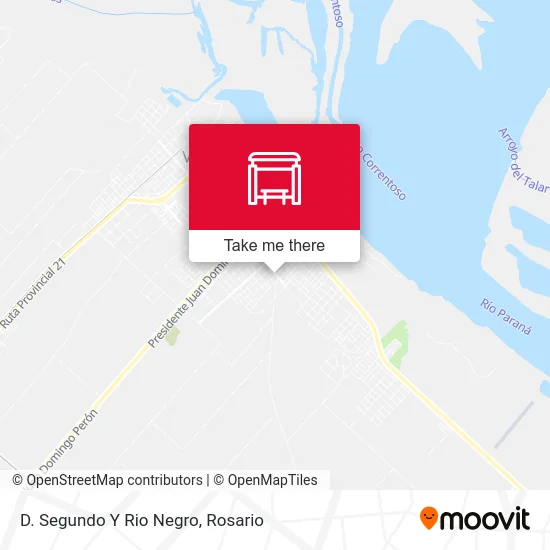 D. Segundo Y Rio Negro map