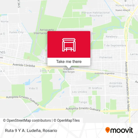 Ruta 9 Y A. Ludeña map