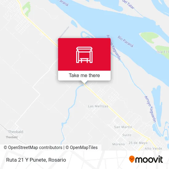 Ruta 21 Y Punete map