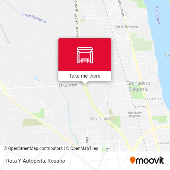 Ruta Y Autopista map