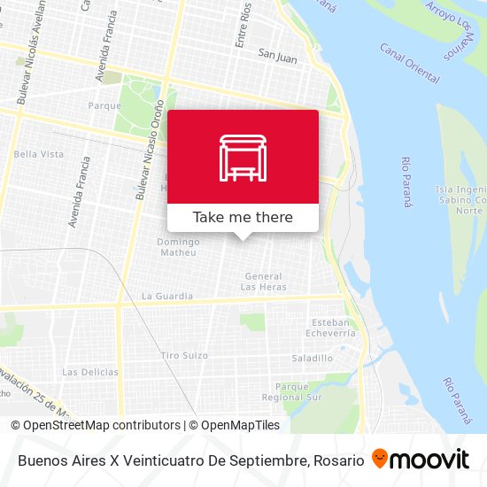 Buenos Aires X Veinticuatro De Septiembre map