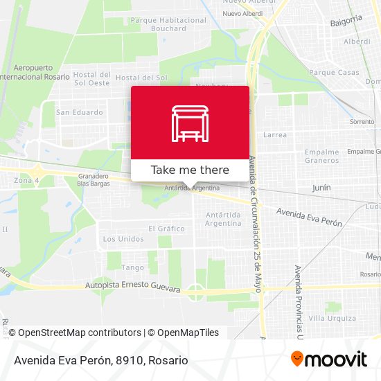 Avenida Eva Perón, 8910 map