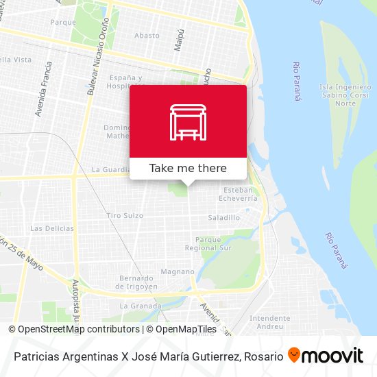 Patricias Argentinas X José María Gutierrez map