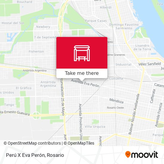 Perú X Eva Perón map