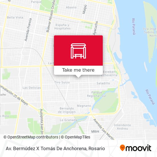 Mapa de Av. Bermúdez X Tomás De Anchorena