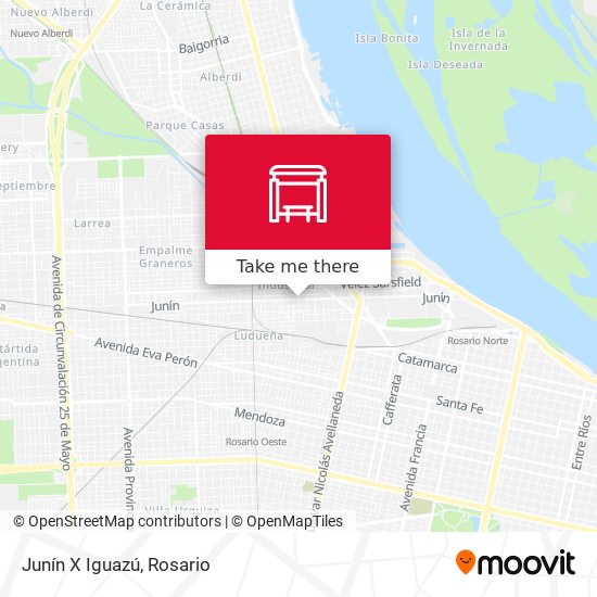 Junín X Iguazú map