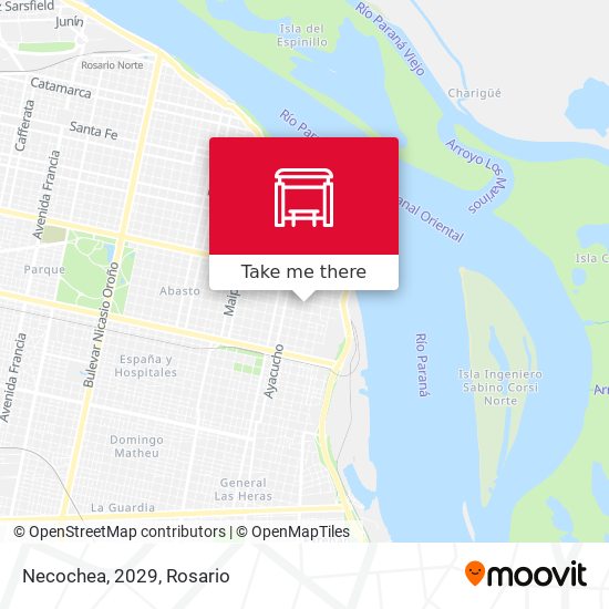 Necochea, 2029 map