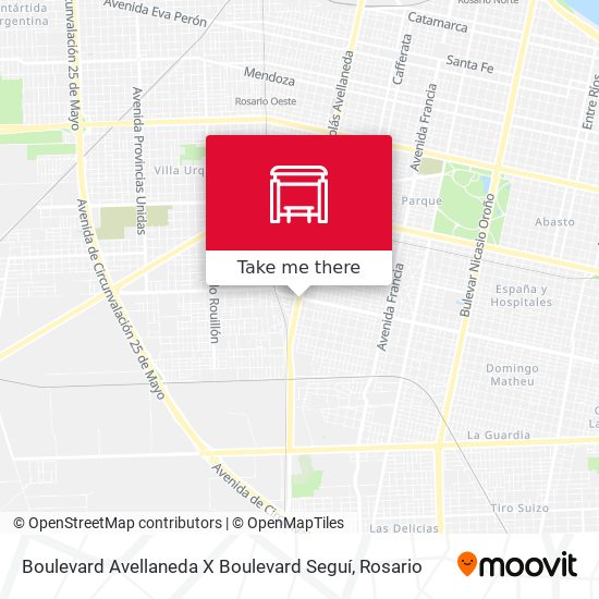 Mapa de Boulevard Avellaneda X Boulevard Seguí