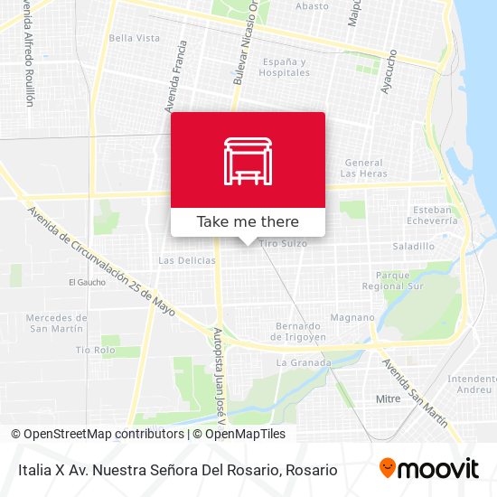 Mapa de Italia X Av. Nuestra Señora Del Rosario