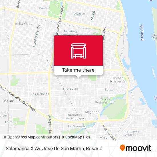 Salamanca X Av. José De San Martín map