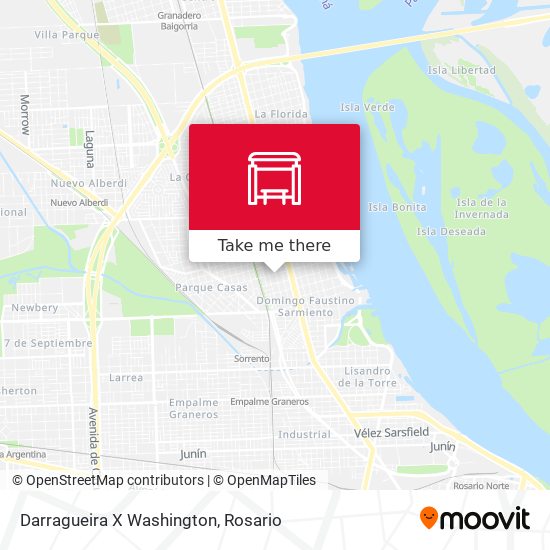 Darragueira X Washington map