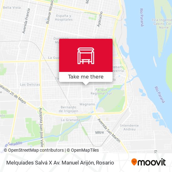 Melquíades Salvá X Av. Manuel Arijón map