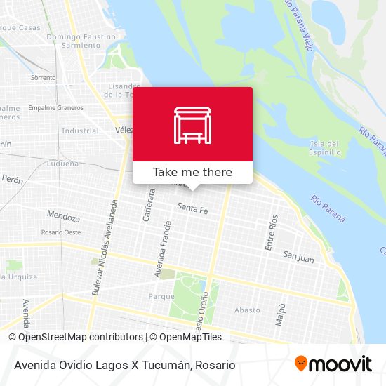 Mapa de Avenida Ovidio Lagos X Tucumán