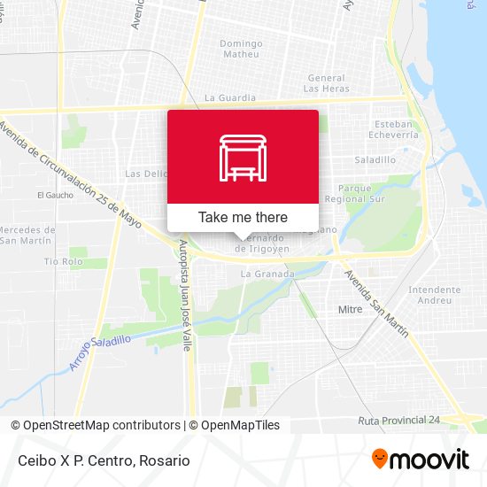 Mapa de Ceibo X P. Centro
