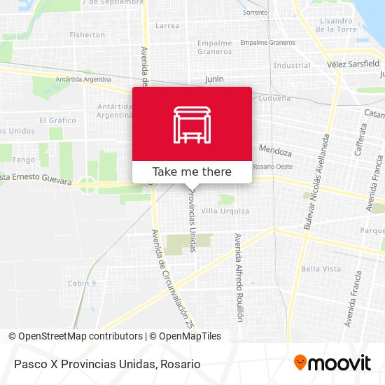 Pasco X Provincias Unidas map