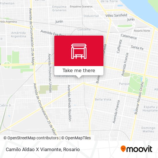 Mapa de Camilo Aldao X Viamonte