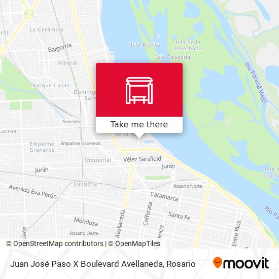 Juan José Paso X Boulevard Avellaneda map
