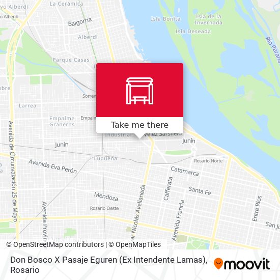 Mapa de Don Bosco X Pasaje Eguren (Ex Intendente Lamas)