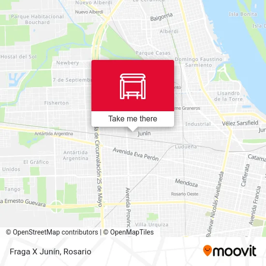 Fraga X Junín map