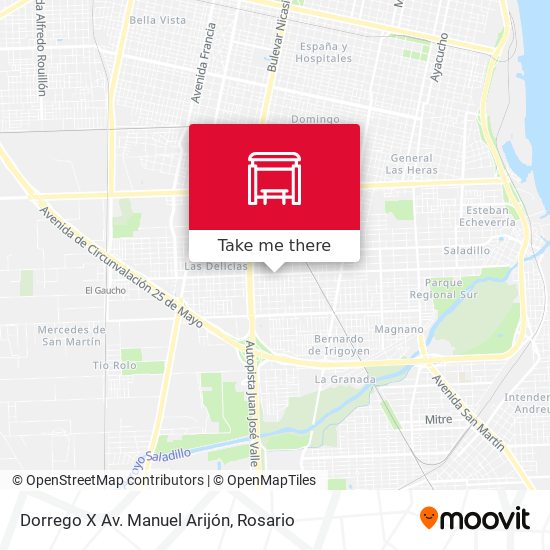 Dorrego X Av. Manuel Arijón map