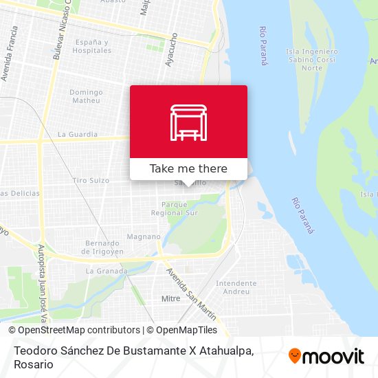 Mapa de Teodoro Sánchez De Bustamante X Atahualpa