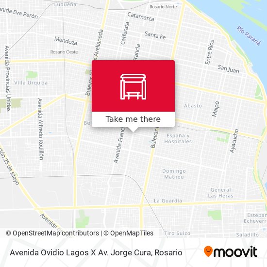 Avenida Ovidio Lagos X Av. Jorge Cura map