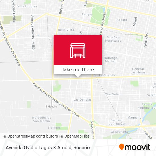 Avenida Ovidio Lagos X Arnold map