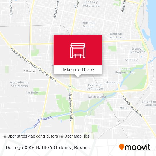 Dorrego X Av. Battle Y Ordoñez map