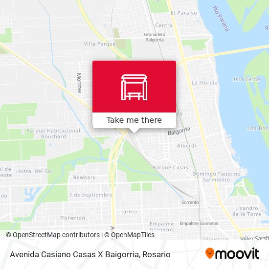 Avenida Casiano Casas X Baigorria map