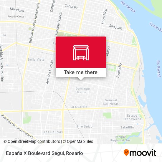 España X Boulevard Seguí map