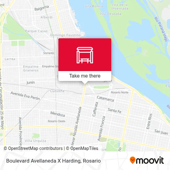 Boulevard Avellaneda X Harding map