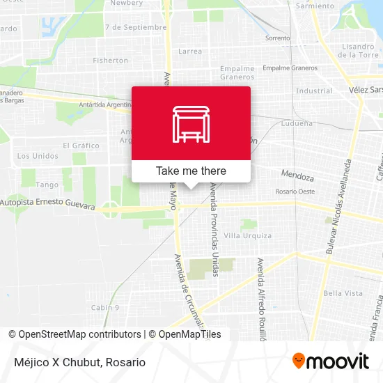 Méjico X Chubut map