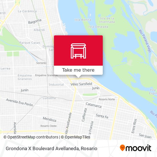 Grondona X Boulevard Avellaneda map
