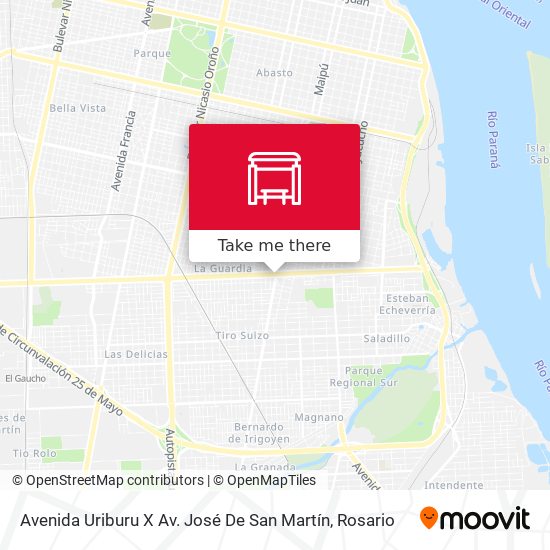Avenida Uriburu X Av. José De San Martín map