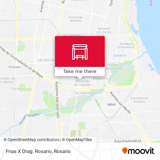 Mapa de Frias X Drag. Rosario