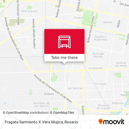 Fragata Sarmiento X Vera Mujica map