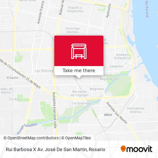 Rui Barbosa X Av. José De San Martín map