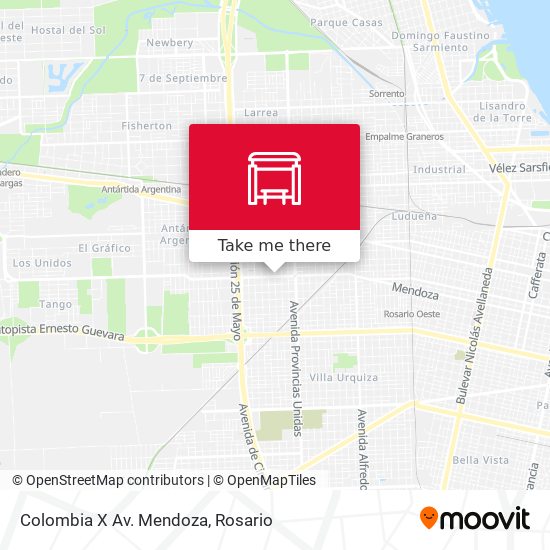 Colombia X Av. Mendoza map